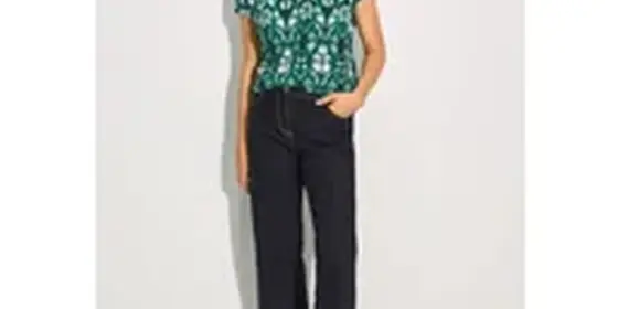 Cecil Damen Bedruckte T-Shirt-Bluse in Grün, Gr: XL ansehen