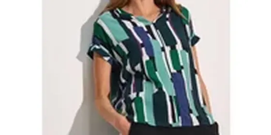 Cecil Damen Bluse mit Schriftzug-Detail in Grün, Gr: M ansehen