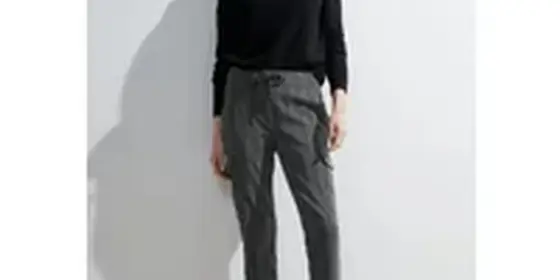 Cecil Damen Casual Fit Cargohose in Schwarz, Gr: XL ansehen