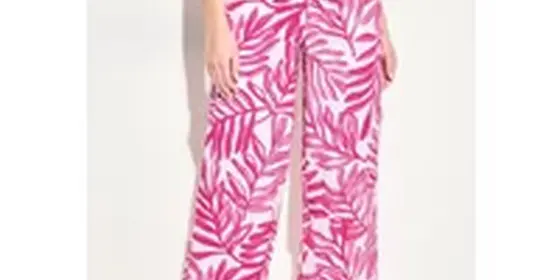 Cecil Damen Leinenmix Hose in Pink, Gr: M ansehen