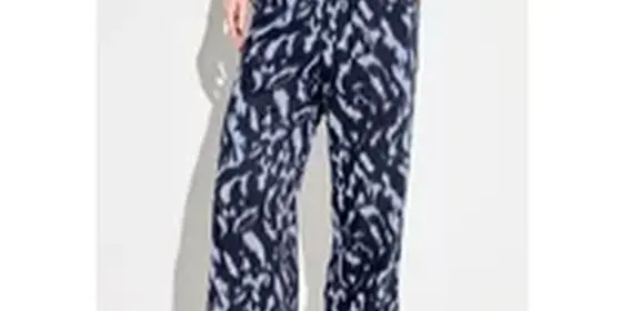 Cecil Damen Culotte Hose mit Muster in Blau, Gr: XL ansehen