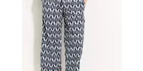 Cecil Damen 7/8 Print Hose in Weiß, Gr: XXL ansehen