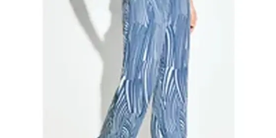 Cecil Damen Wide Leg Hose in Blau, Gr: S ansehen