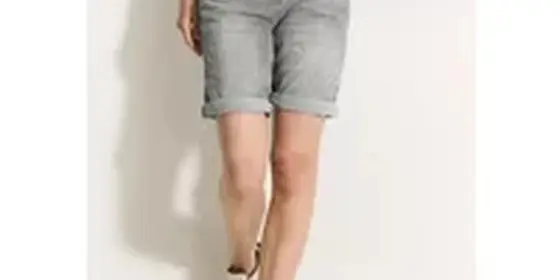 Cecil Damen Gestreifte Jeans Shorts in Grau, Gr: 25 ansehen