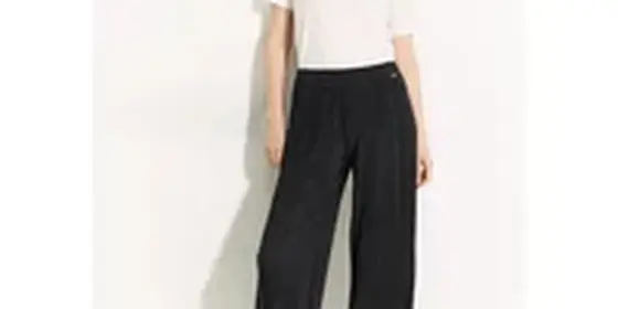 Cecil Damen Plissée Hose in Schwarz, Gr: XL ansehen