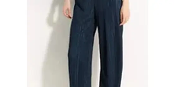 Cecil Damen Plissée Hose in Blau, Gr: XXL ansehen