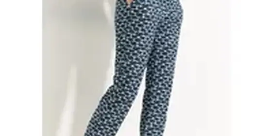 Cecil Damen 7/8 Hose mit Print in Blau, Gr: L ansehen