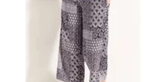 Cecil Damen Patchwork Print Hose in Rot, Gr: XXL ansehen