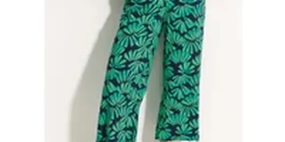 Cecil Damen Print Viskose Hose in Grün, Gr: XXL ansehen