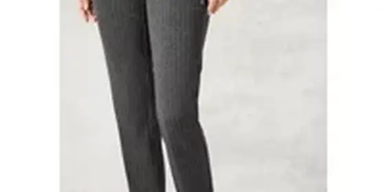 Cecil Damen Hose im Nadelstreifen-Look in Grau, Gr: L ansehen