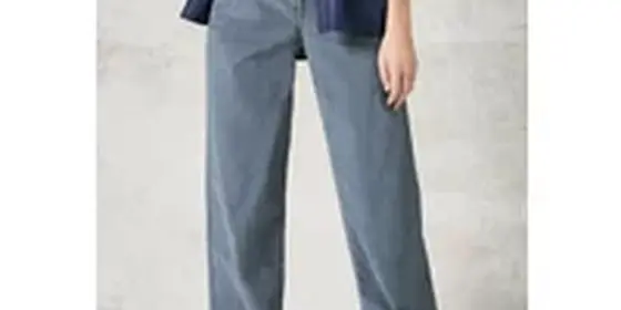 Cecil Damen Cordhose im Loose Fit in Blau, Gr: 32 ansehen