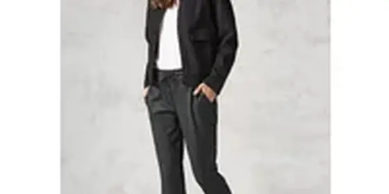Cecil Damen Hose im Herringbone Look in Grau, Gr: S ansehen