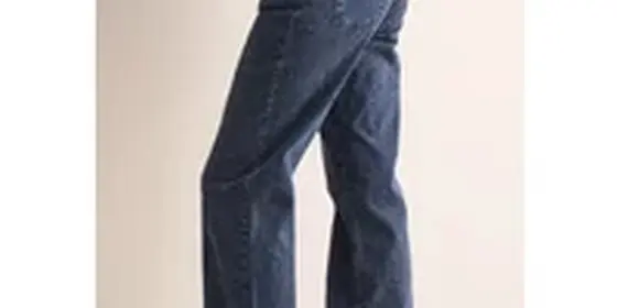 Cecil Damen Wide Leg Bouclé-Look Jeans in Blau, Gr: 25 ansehen