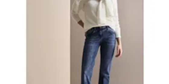Cecil Damen Bootcut Jeans in Blau, Gr: 27 ansehen