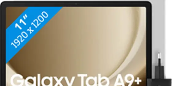 Samsung Galaxy Tab A9 Plus 11 Zoll 128GB Wi-Fi Silber + BlueBuilt Ladegerät ansehen