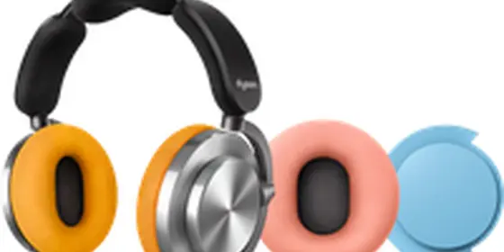 Dyson OnTrac Aluminium + Ohrpolster Rosa + Endkappe Blau ansehen