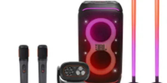 JBL PartyBox Stage 320 Schwarz Karaoke-Set Klein ansehen