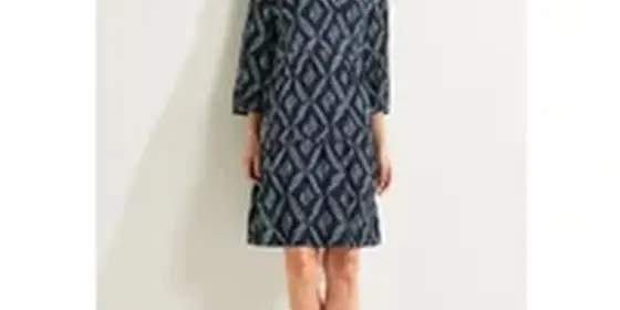 Cecil Damen Kleid mit grafischem Print in Blau, Gr: M ansehen