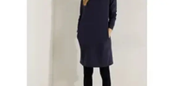 Cecil Damen Kleid mit Volumenkragen in Blau, Gr: XL ansehen