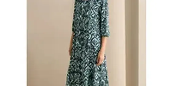 Cecil Damen Gemustertes Volant-Kleid in Multicolour|Grün, Gr: XL ansehen