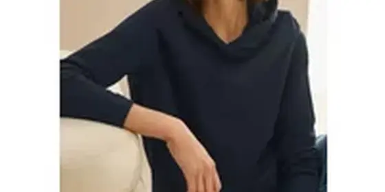 Cecil Damen Basic Hoodie in Blau, Gr: XL ansehen