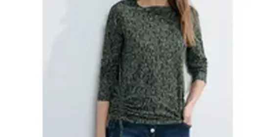 Cecil Damen Shirt mit Punkte Print in Grün, Gr: XL ansehen