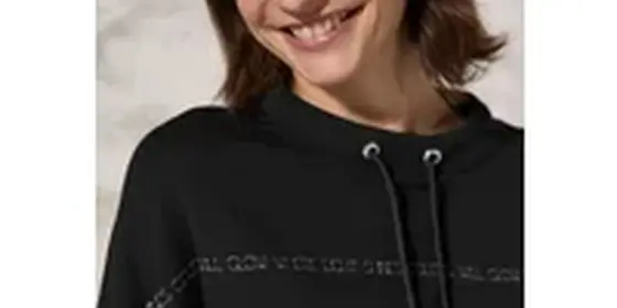 Cecil Damen Shirt mit Folien-Wording in Schwarz, Gr: S ansehen