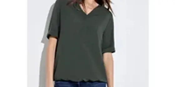 Cecil Damen Bluse mit Klappkragen in Grün, Gr: XS ansehen