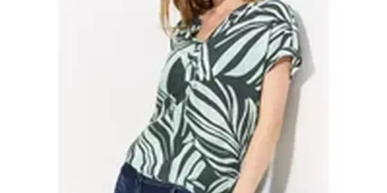 Cecil Damen Sommer Print Bluse in Grün, Gr: XL ansehen