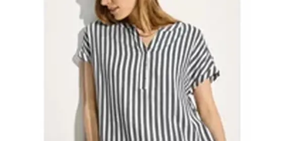 Cecil Damen Gestreifte Bluse in Blau, Gr: M ansehen