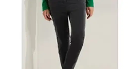 Cecil Damen Slim Fit Samt Hose in Grau, Gr: 34 ansehen