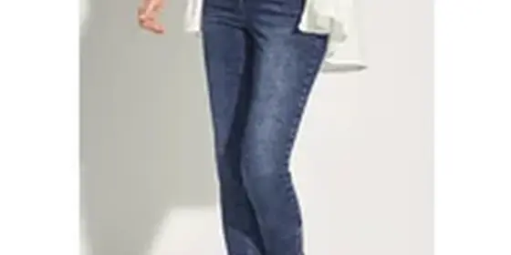 Cecil Damen Jeans Slim Fit in Blau, Gr: 34 ansehen