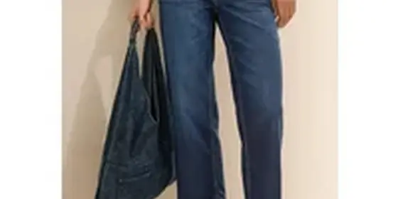 Cecil Damen Wide Leg Jeans in Blau, Gr: 31 ansehen