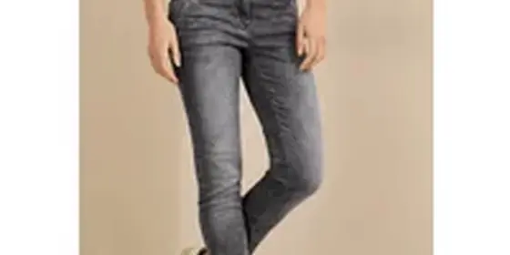 Cecil Damen Jeans im Casual Fit in Grau, Gr: 28 ansehen