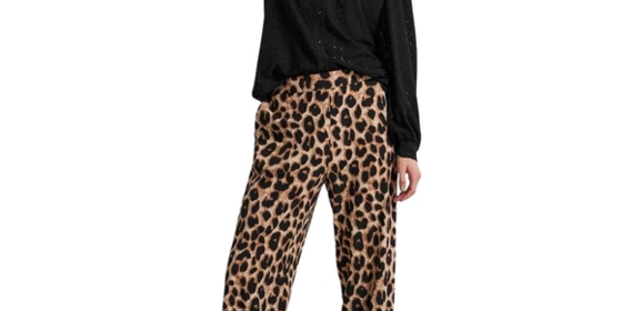 Pieces Stoffhose Gurla in Black LEO ansehen