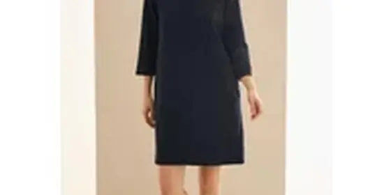 Cecil Damen Strukturkleid in Unifarbe in Blau, Gr: XS ansehen