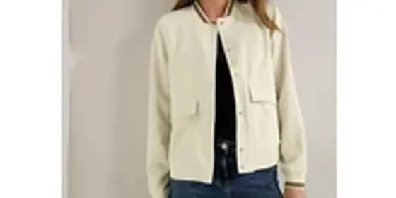 Cecil Damen Velours College Blouson in Beige, Gr: XXL ansehen
