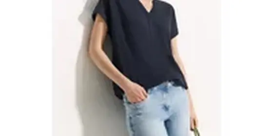 Cecil Damen Crepe Bluse in Blau, Gr: XS ansehen