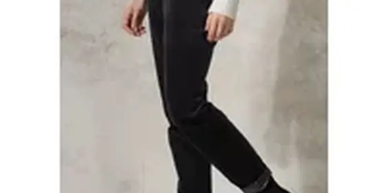 Cecil Damen Hose im Velvet-Look in Schwarz, Gr: 26 ansehen
