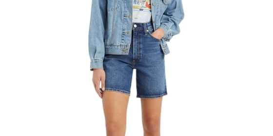 Levis Jeans Shorts Ribcage Bermudashorts in Bringing The Basic ansehen