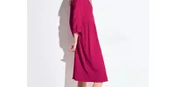 Cecil Damen Kleid mit Streifen-Struktur in Pink, Gr: S ansehen