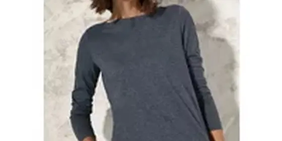 Cecil Damen Shirt im Melange-Look in Blau, Gr: S ansehen