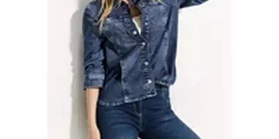 Cecil Damen Overshirt Jeansjacke in Blau, Gr: S ansehen