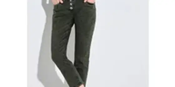 Cecil Damen Casual Fit Color Hose in Grün, Gr: 31 ansehen