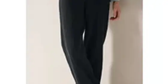 Cecil Damen Wide Leg Musselin Hose in Schwarz, Gr: XXXL ansehen