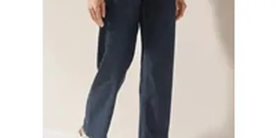 Cecil Damen Wide Leg Rinsed Jeans in Blau, Gr: 34 ansehen