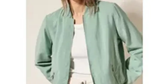 Cecil Damen Blouson mit feiner Struktur in Grün, Gr: XS ansehen