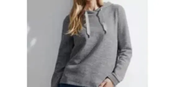 Cecil Damen Bouclé Hoodieshirt in Blau, Gr: XL ansehen