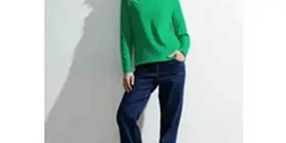 Cecil Damen Basic Langarmshirt in Grün, Gr: XL ansehen