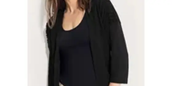 Cecil Damen Offene Strickjacke in Schwarz, Gr: XXL ansehen
